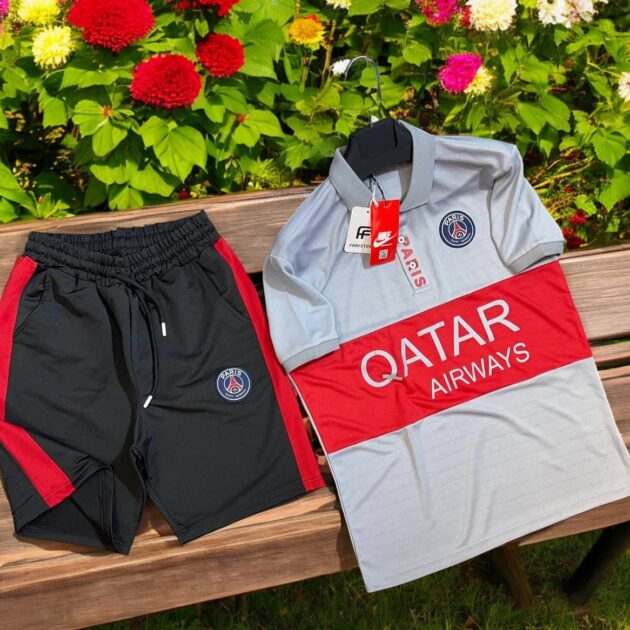 طقم PSG رمادي اللون