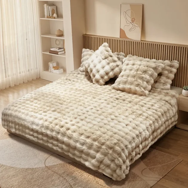 Couvre-lit 6 pièces ABM - Beige