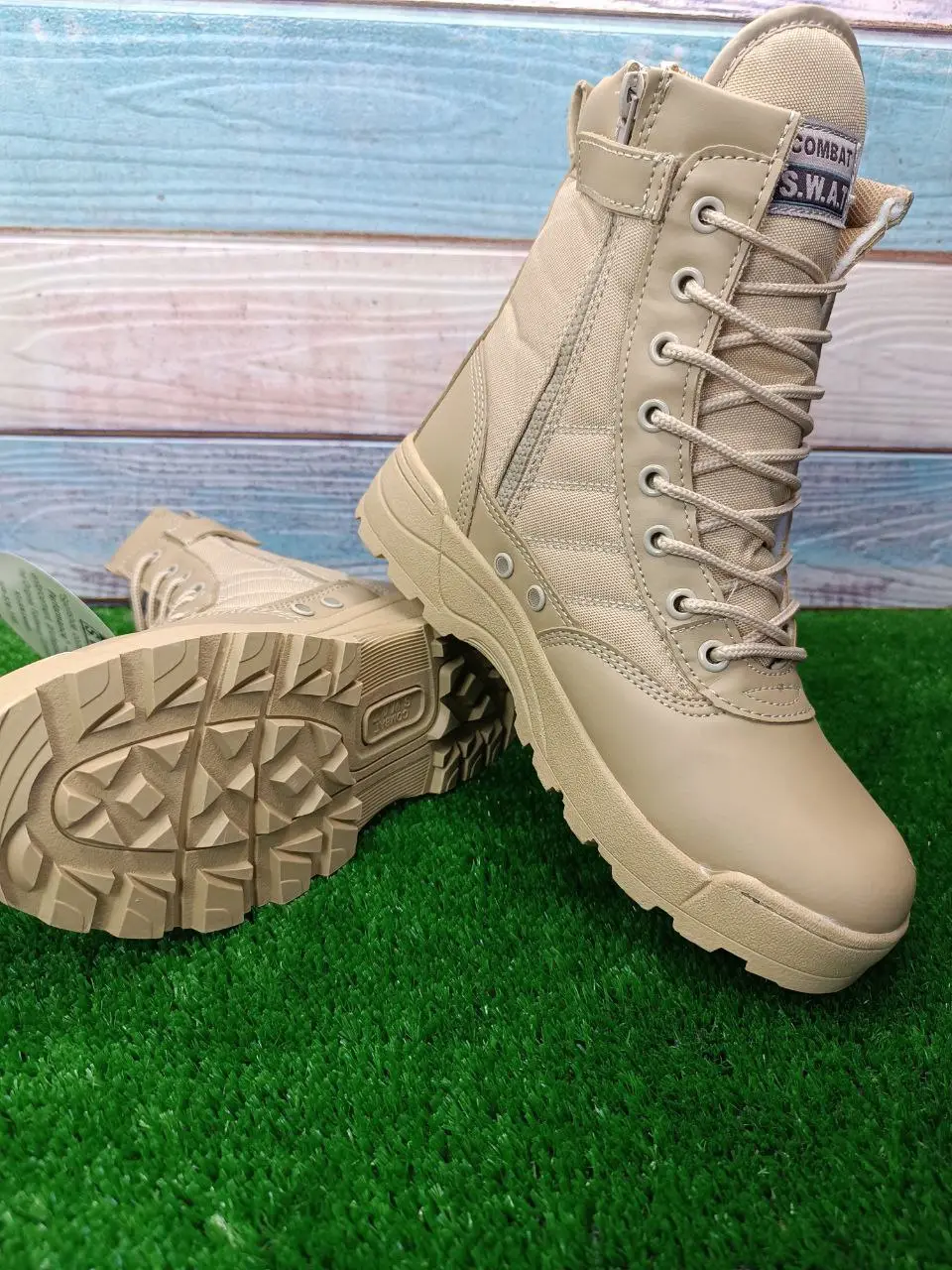 ⁦حذاء  S.W.A.T COMBAT beige⁩ - الصورة ⁦6⁩