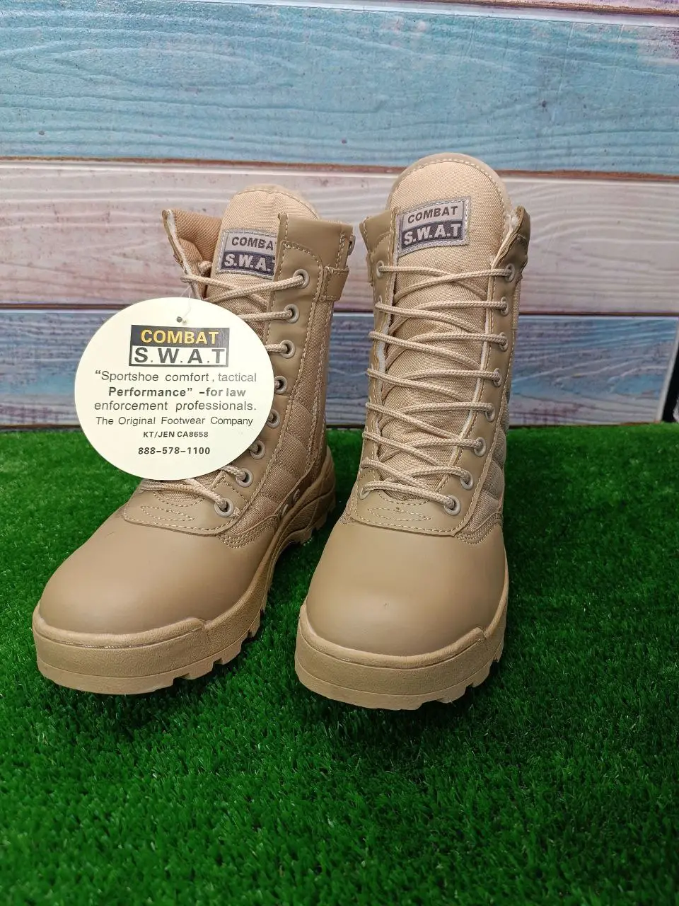 ⁦حذاء  S.W.A.T COMBAT beige⁩ - الصورة ⁦7⁩