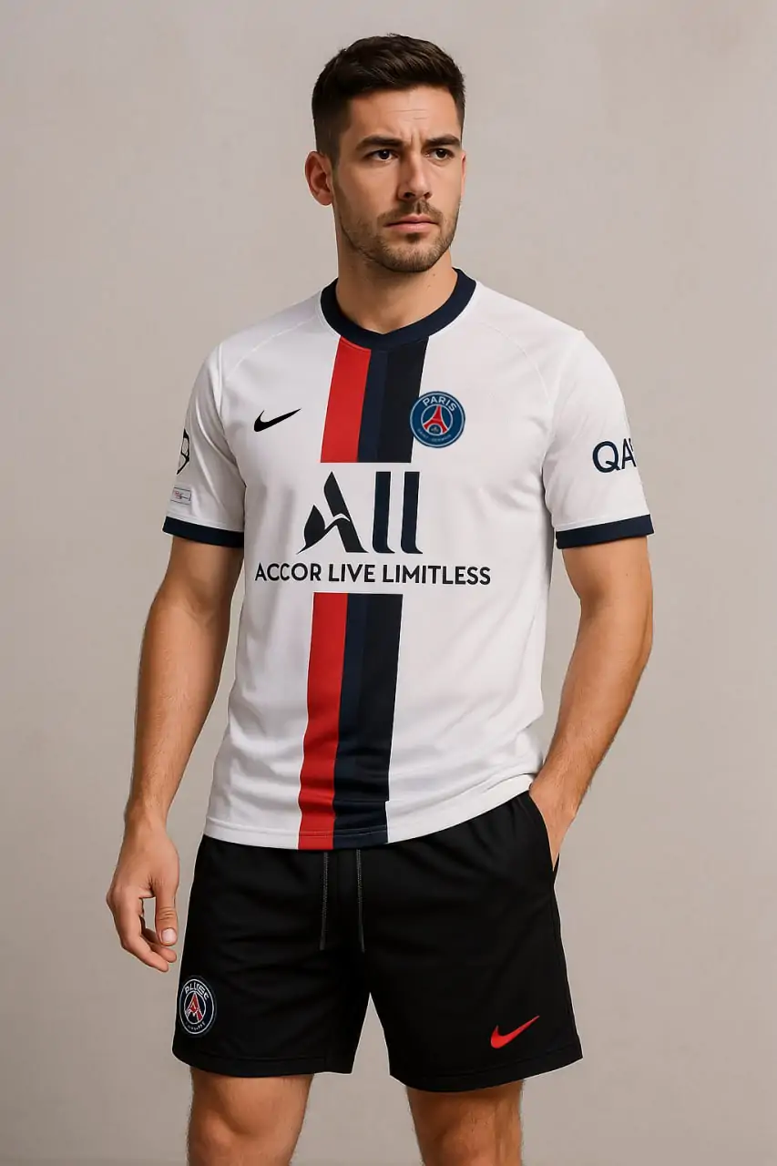 طقم نادي Paris Saint-Germain أبيض اللون