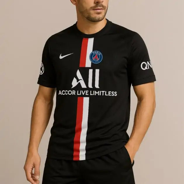 طقم نادي Paris Saint-Germain أسود اللون