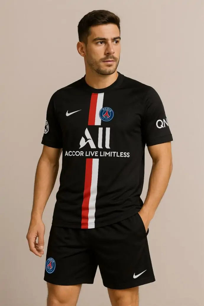 طقم نادي Paris Saint-Germain أسود اللون