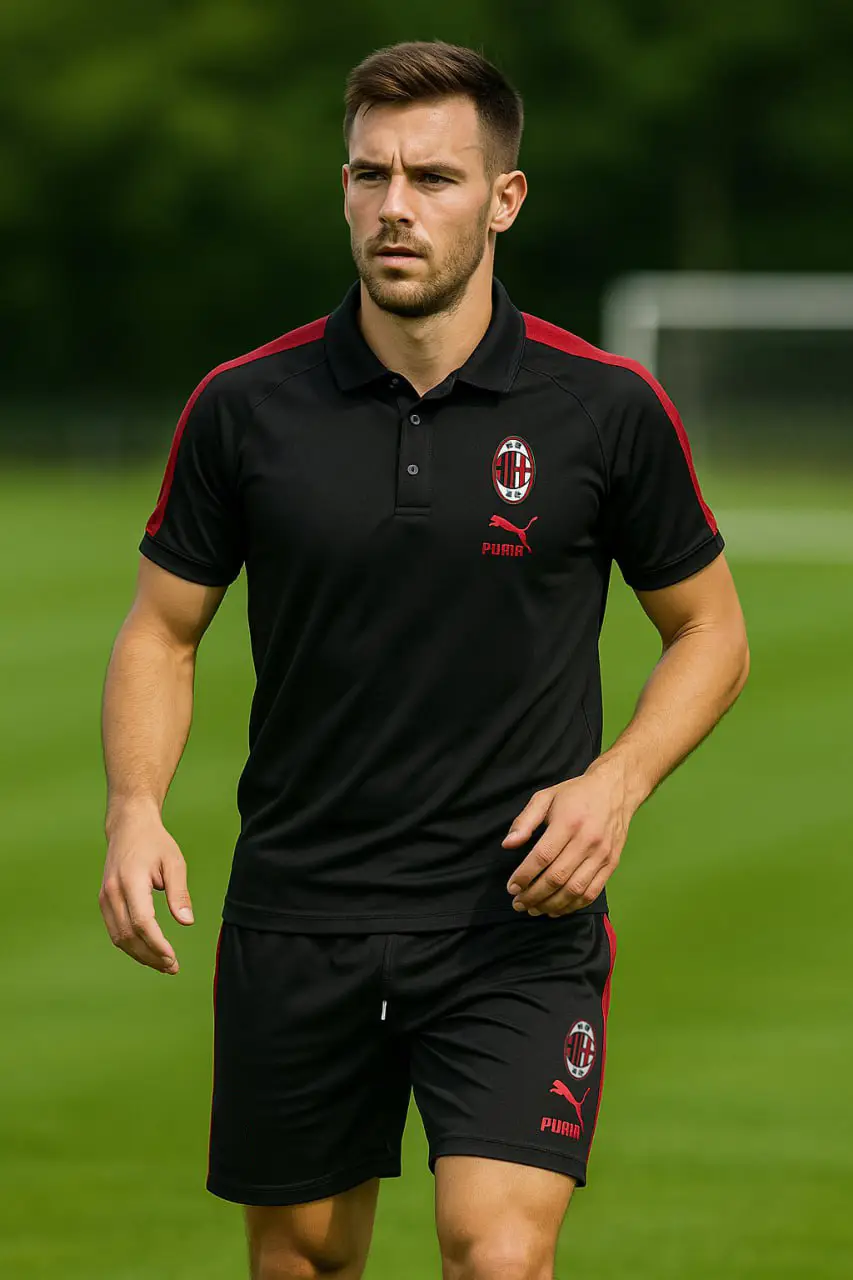 طقم نادي ميلان اللون الأسود