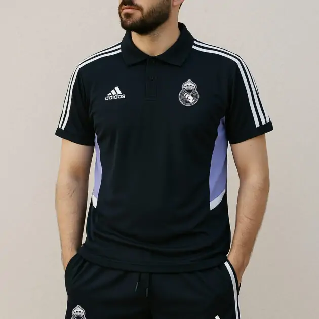 طقم ريال مدريد أزرق عاتم