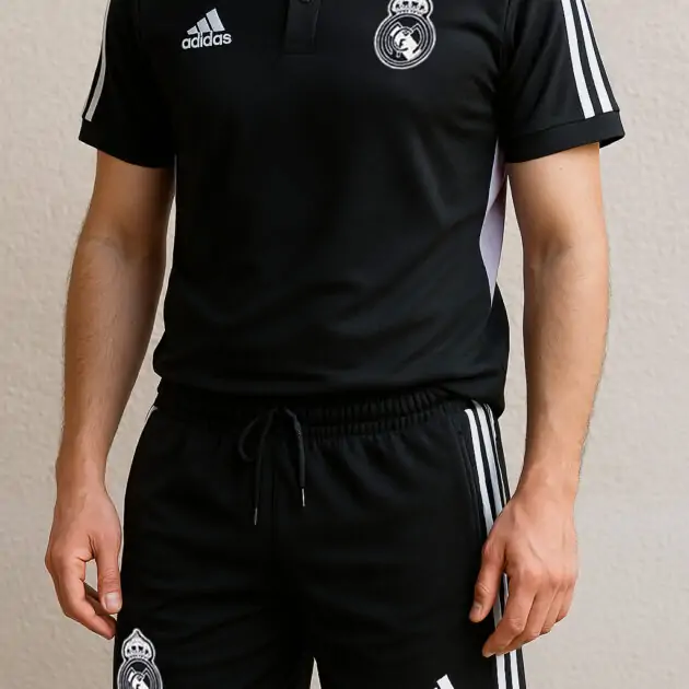 طقم ريال مدريد لون أسود