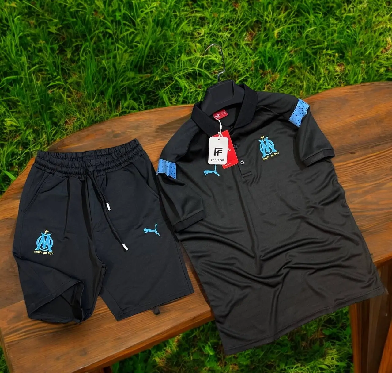 ⁦طقم نادي Olympique de Marseille اللون الأسود⁩ - الصورة ⁦2⁩