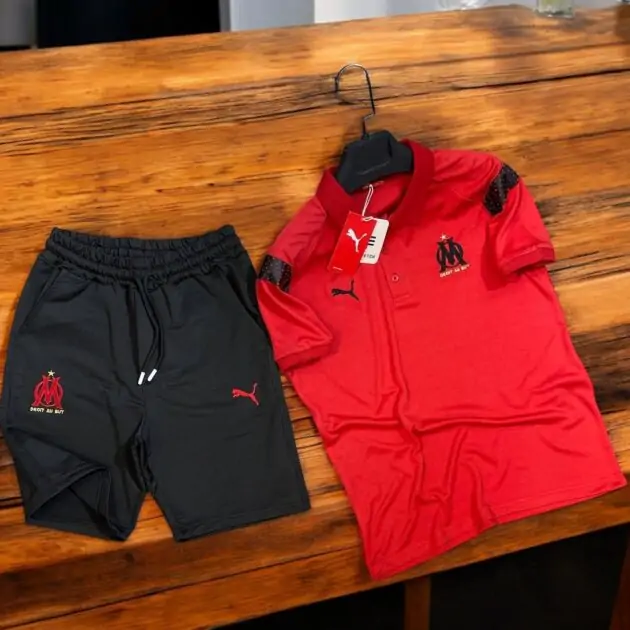 طقم نادي Olympique de Marseille اللون الأحمر