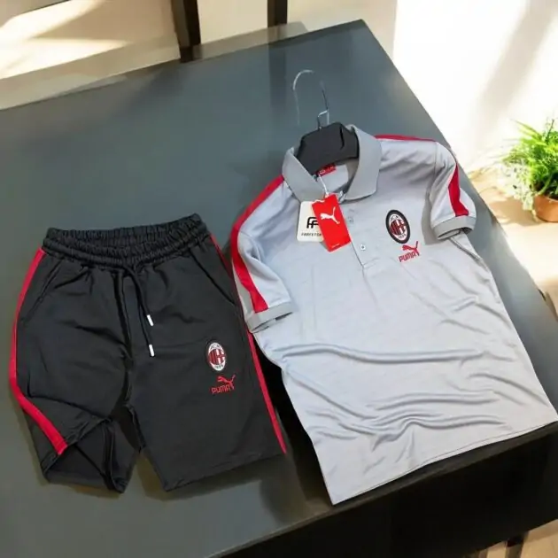 طقم نادي ميلان اللون الرمادي