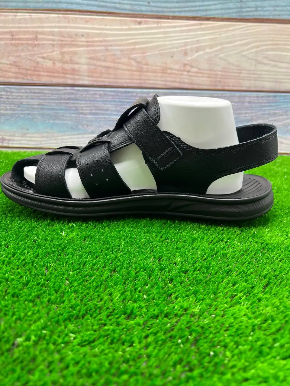 ⁦صندلة جلدية أنيقة للرجال⁩ - الصورة ⁦2⁩