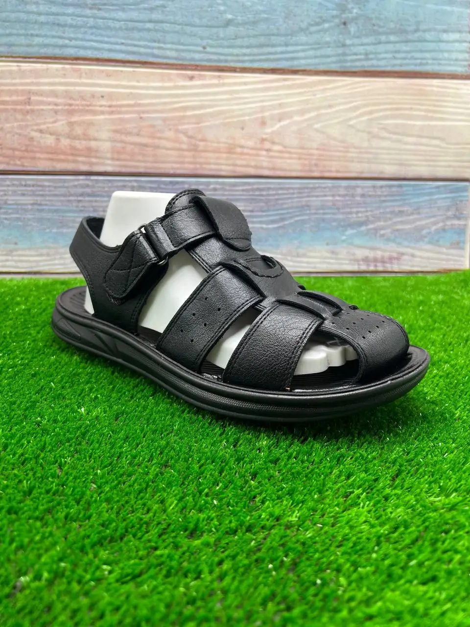 ⁦صندلة جلدية أنيقة للرجال⁩ - الصورة ⁦4⁩