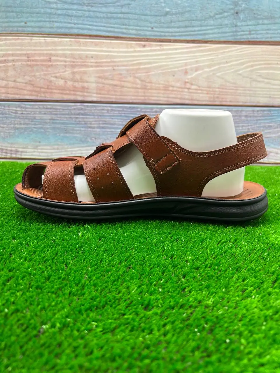 ⁦صندلة جلدية أنيقة للرجال⁩ - الصورة ⁦6⁩