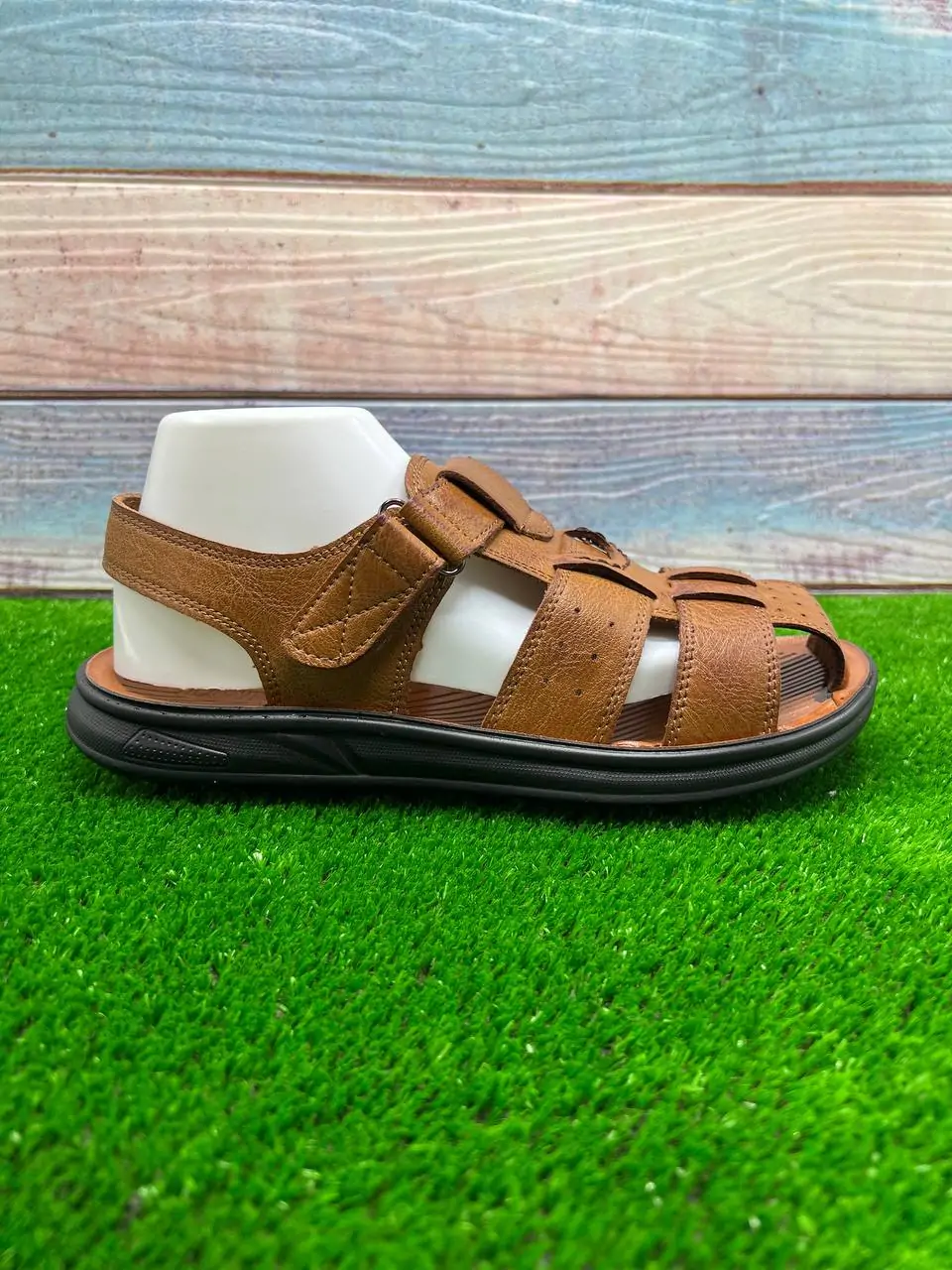 ⁦صندلة جلدية أنيقة للرجال⁩ - الصورة ⁦13⁩