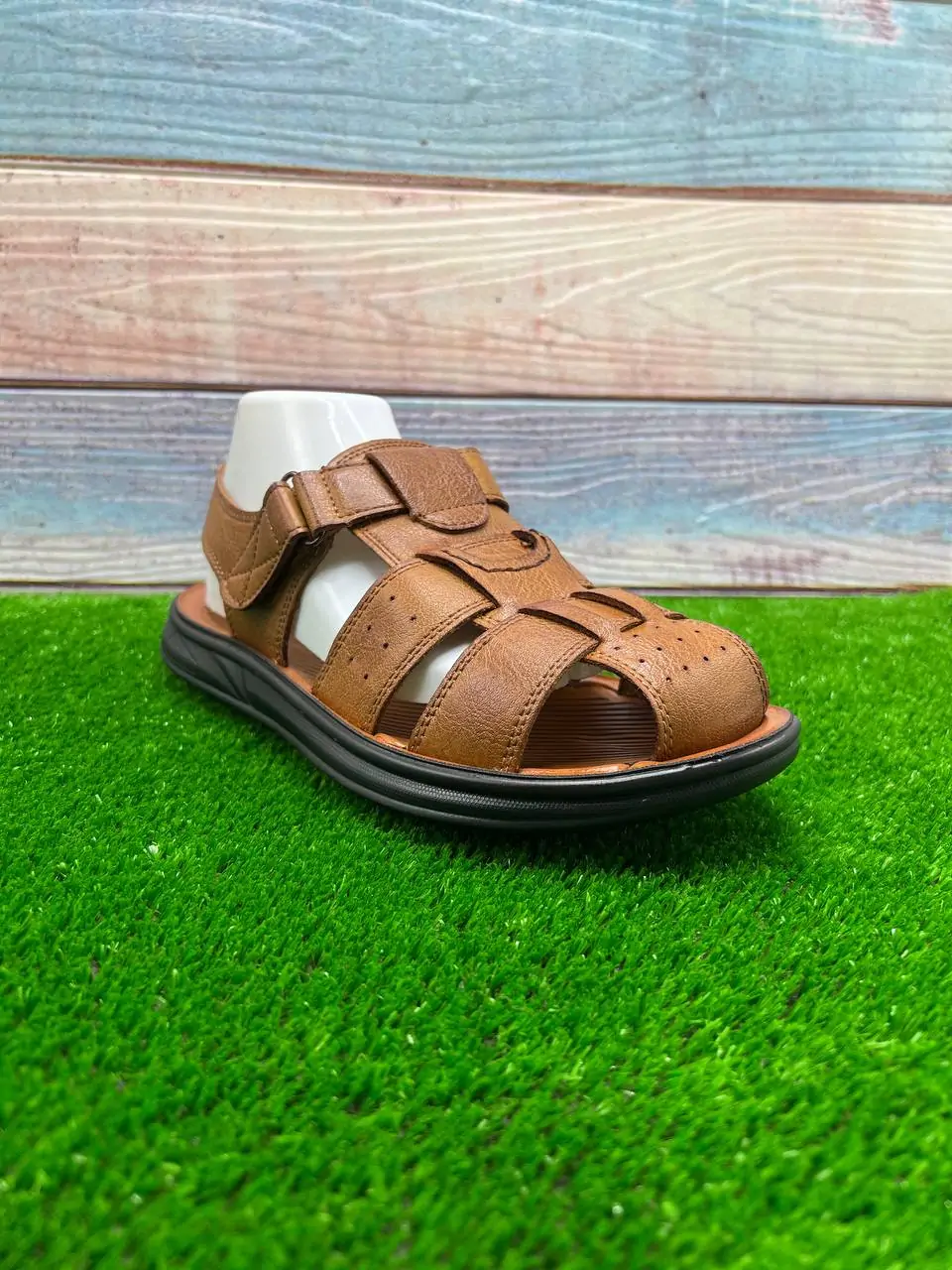 ⁦صندلة جلدية أنيقة للرجال⁩ - الصورة ⁦14⁩