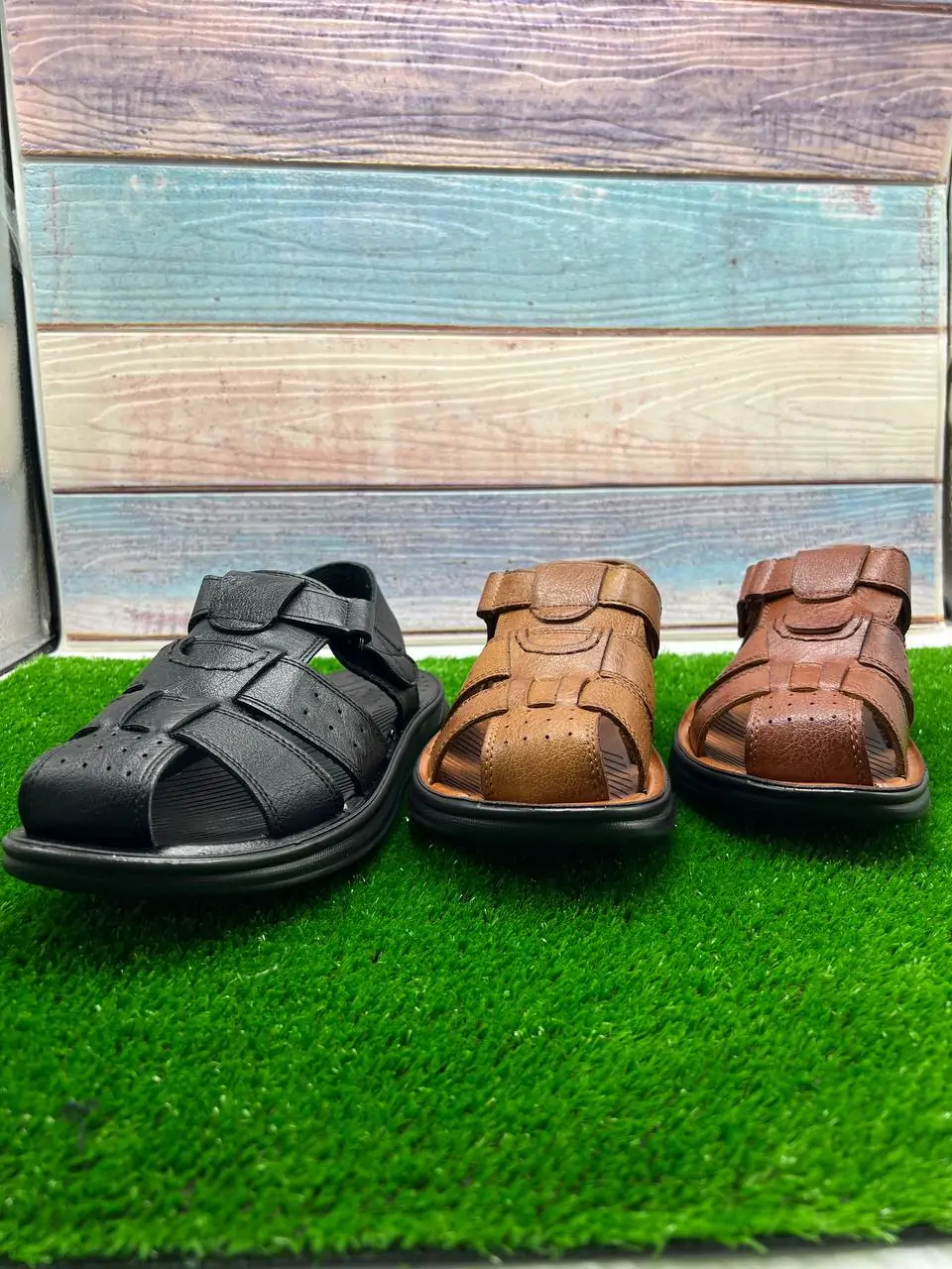 ⁦صندلة جلدية أنيقة للرجال⁩ - الصورة ⁦16⁩