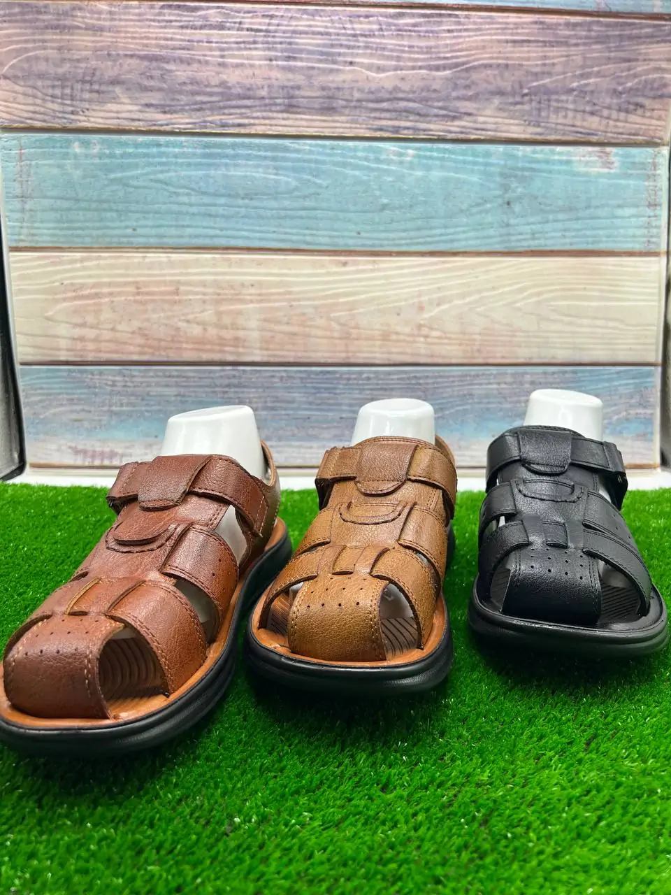 ⁦صندلة جلدية أنيقة للرجال⁩ - الصورة ⁦19⁩