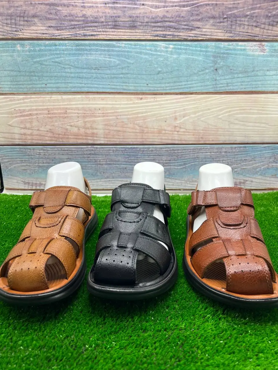 ⁦صندلة جلدية أنيقة للرجال⁩ - الصورة ⁦22⁩