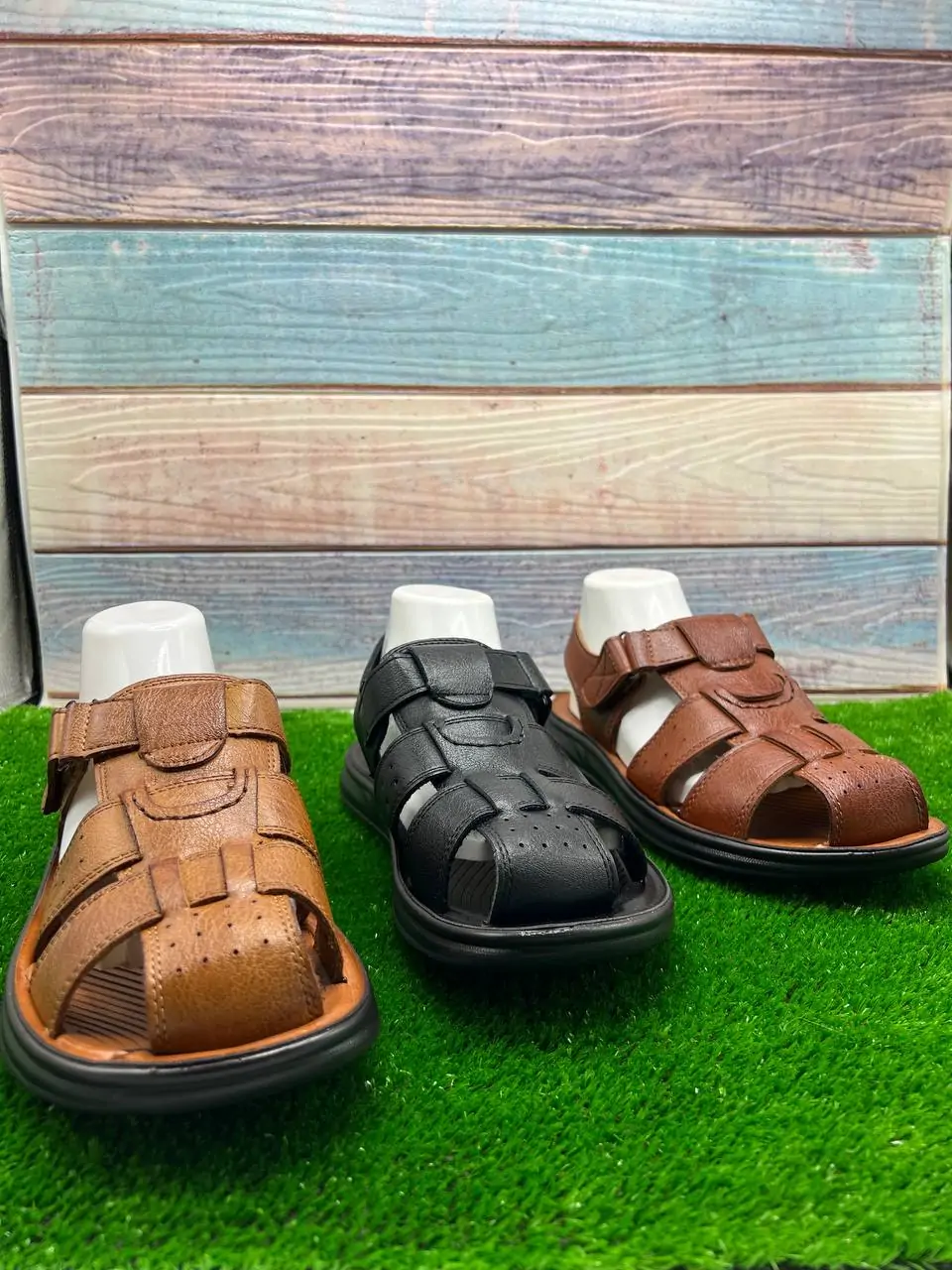 ⁦صندلة جلدية أنيقة للرجال⁩ - الصورة ⁦23⁩