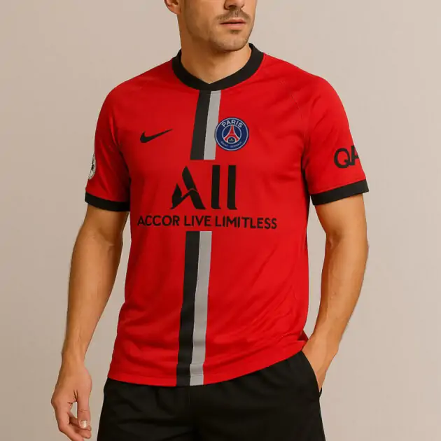 طقم نادي Paris Saint-Germain أحمر اللون