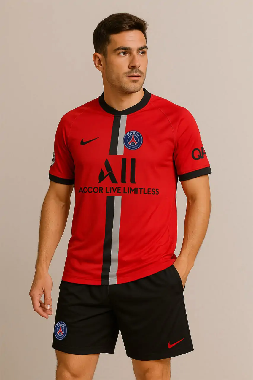 طقم نادي Paris Saint-Germain أحمر اللون