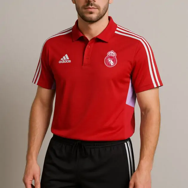 طقم ريال مدريد اللون الأحمر