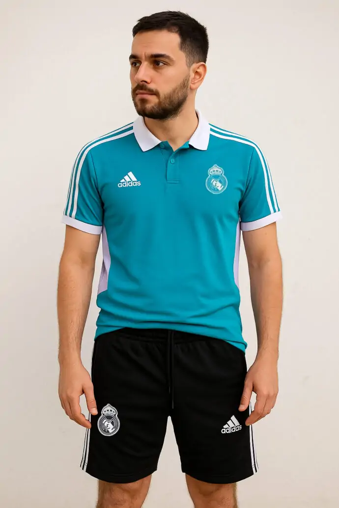 طقم ريال مدريد أزرق سماوي