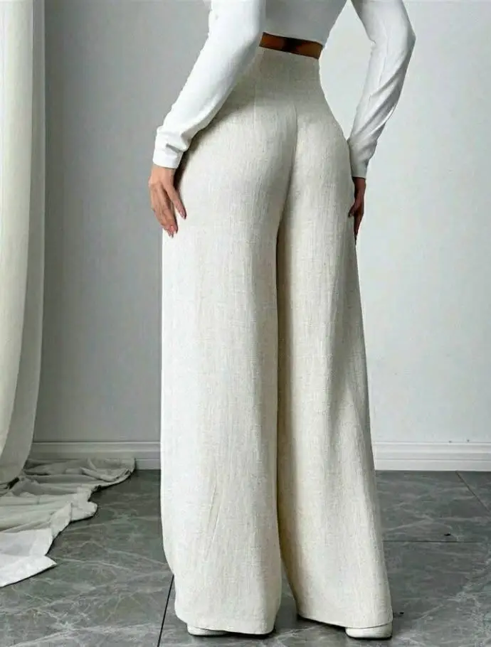 ⁦Pantalon évasé⁩ - الصورة ⁦4⁩