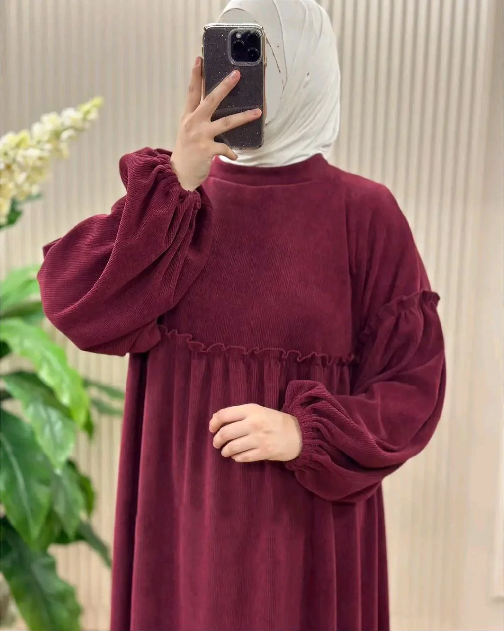 ⁦فستان البوردو⁩ - الصورة ⁦3⁩