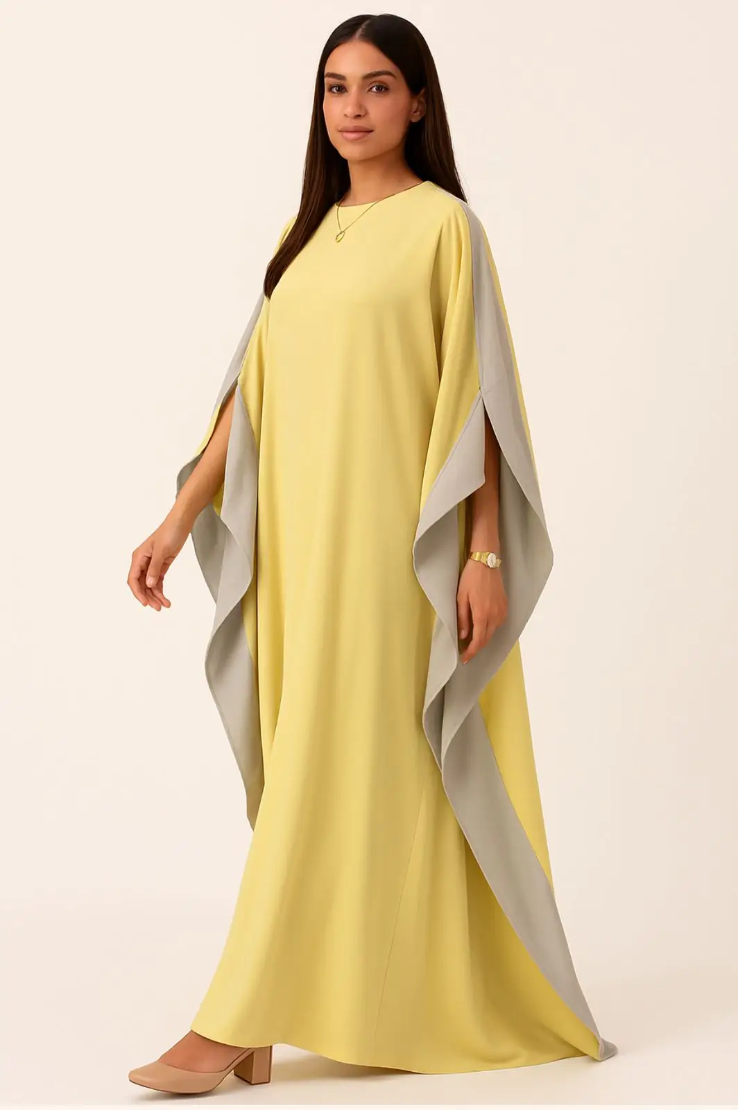 ⁦Chiffon Layer Abaya - 2 Layers⁩ - الصورة ⁦4⁩
